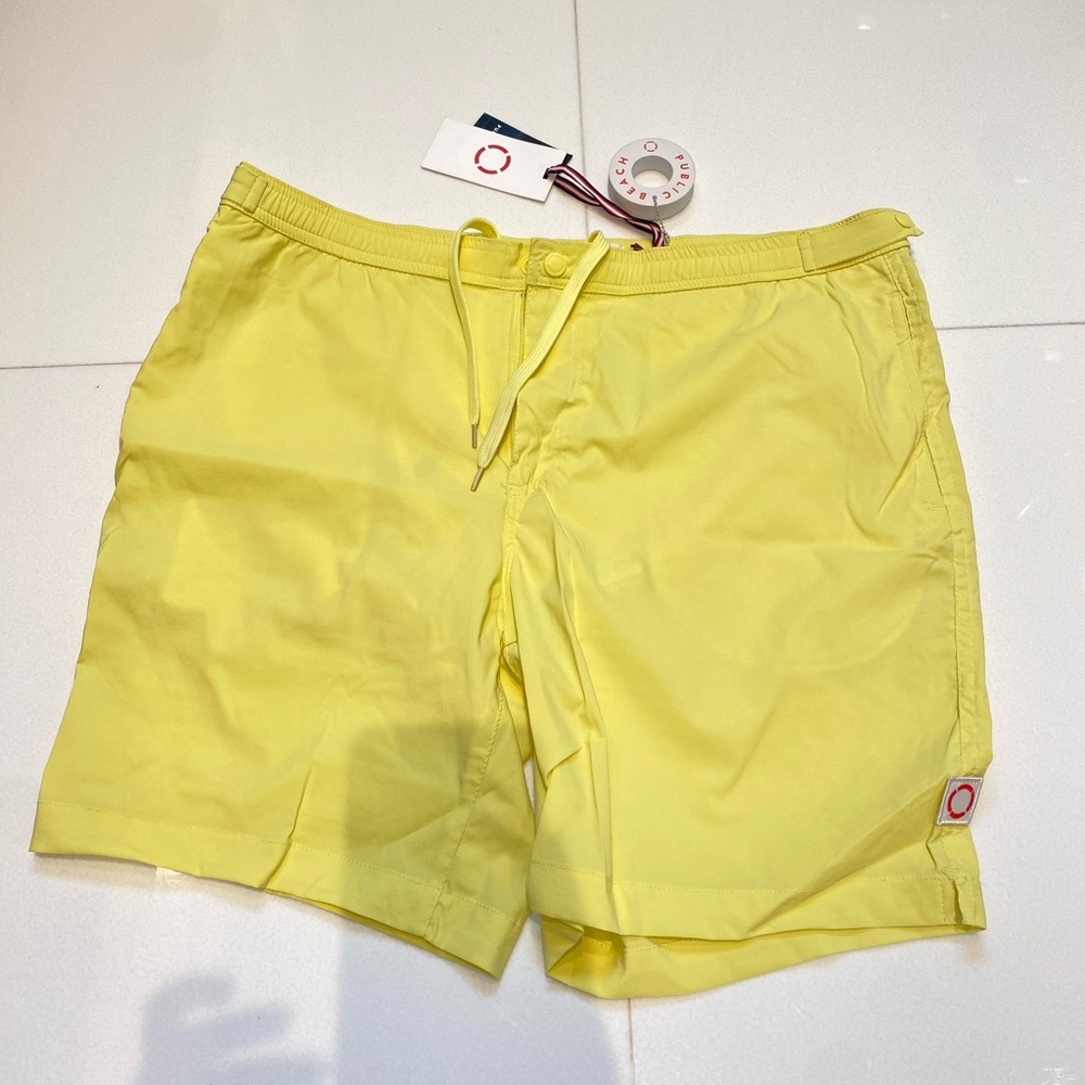 Men’s public beach swim trunks